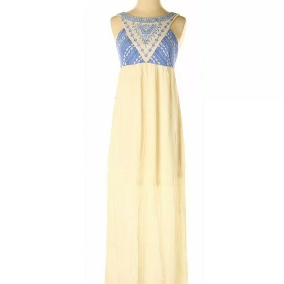 Flying Tomato Dresses & Skirts - Flying Tomato Anthro Maxi Dress Embroidered Sz XS